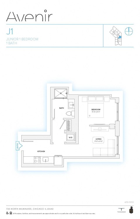 730 N Milwaukee Ave Studio-3 Beds Apartment for Rent - Photo Gallery 17